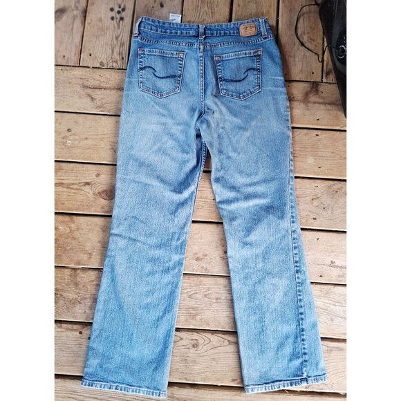 Signature By Levi Strauss & Co. Womens Mid Rise Bootcut Jeans Size 12 Medium 98% - Picture 9 of 13